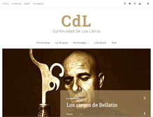 Tablet Screenshot of continuidaddeloslibros.com